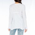 Wilt Long Sleeve Shrunken Boyfriend Top, White S Photo 1
