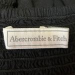 Abercrombie & Fitch Black Ruffle Sleeveless Babydoll Smocked Blouse Top Size XS Photo 2