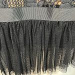 Alexis ❄️ Black Guipure Lace Embroidered Skirt Photo 3