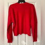 Current/Elliott Current Elliott I Love Current Elliot Women’s Red Cotton Sweater Size Small Photo 1