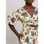 ALC Frank 💕A.L.C.💕 Rylan Printed Puff Sleeve Top & Lucie Floral Maxi Skirt  ~ Apricot 2 Photo 6