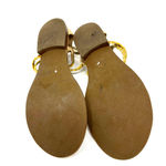 Jack Rogers  size 6.5 gold braided sandals zip rear made in dominican‎ republic Photo 4