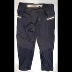 Athleta  Capri Cropped Pants Athletic Yoga Run Solid Black‎ XS Photo 2