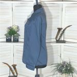 Style & Co Blue Cotton Canvas Cargo Moto Jacket XS Photo 3