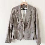 White House | Black Market NWT Single Button Peplum Blazer in Tan Size 10 Photo 0