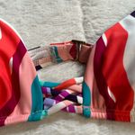 Bar III Multi Waves Printed Strappy Bralette Bikini Swim Top Pink Purple size L Photo 11