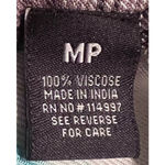 Tolani  Collection Women's Long Sleeve Black Gray Plaid Front Floral Back Size MP Photo 3