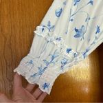 Hill House  Home Nesli Nap Midi Dress Blue Botanical Size Large Photo 2