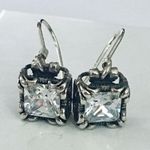 Silpada  Sterling Silver Uptown CZ Earrings W0975 Photo 4