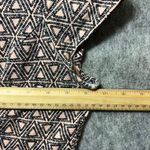 Bongo Geometric Triangle Print Skater Dress Black Pink Cap Sleeve Casual Medium Photo 3