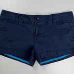 American Eagle Vintage Y2K Low Rise Micro Shorts Cargo Button Pocket Blue Size 8 Photo 0
