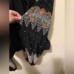 Free People Technicolor dream embroidery metallic waffle dolman crop XS Photo 5