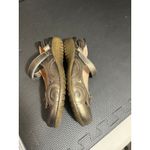 Naot Rongo Slingback‎ Mary Jane metallic brass gold leather shoes size 37 US 6 Photo 4