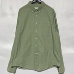 Goodfellow & Co Dot Cotton Long Sleeve Button Down Shirt Sage Green Size XL Photo 1