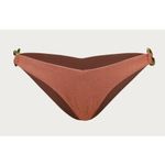 SAME Bikini SET Gold Chain Burnt Sienna Triangle Top Size S and bottoms Size M Photo 12