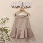 Keepsake the Label Bright Night High Waist Skirt Oatmeal Daisy Size Small NWT Tan Photo 1