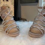 Material Girl Elegant Tan Strappy Heels Photo 8