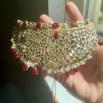 Indian Bollywood Style Gold Plated Wedding Fashion Bridal Jewelry Necklace Set Red Photo 7