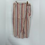 Free People  Aubrey Sarong Skirt Striped‎ Printed Wrap Tie Cotton Midi size 10 Photo 3