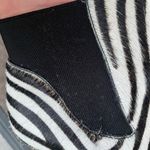 Boden Elsworth Ankle Boots Zebra Real Hair Leather Bootie Size 37 / 6.5 Black Photo 9