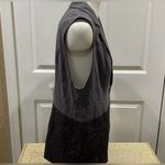 CAbi  Over The Moon Sleeveless Blazer Speckle Vest Gray Black NEW Medium NWT Photo 4