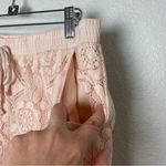 Sophie Rue  Floral Lace Light Baby Pink Shorts Size XL Photo 2
