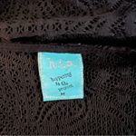 HIP Happening in the Present Black Eyelet Sweater Shrug Size M Photo 3