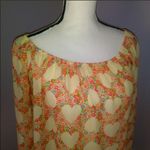 Forever 21 beige floral heart long sleeve dress shirt Photo 3