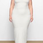 SKIMS FITS EVERYBODY CORDED LACE LONG SLIP DRESS MARBLE LARGE Photo 1