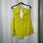 Free People yellow tango at night romper size 8 festival Photo 3