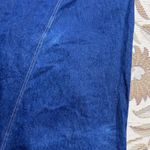 Vintage Denim Skirt Ruffled Bustle Jean 8 Blue Photo 4