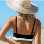 Cupshe  scoop neck color block bikini bralette size medium Photo 3