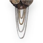 Handmade Steampunk Watch Parts Brooch Silver Photo 2