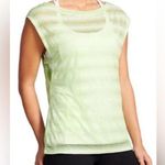 Athleta Vitality Lime Green Sheer Tank Top Photo 0