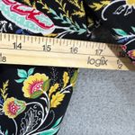 Loft Womens 2 Black Multicolor Floral Paisley Dress Boho Chic Workwear Cottage Photo 3