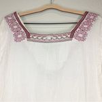 Free People Wild One Ivory Embroidered Mini Dress Tunic Size S NWT Photo 8