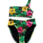 Old Navy Printed One-Shoulder Bikini Swim Top & Bottoms Set SZ XS #2102 Photo 4