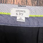 Crown & Ivy  Women's Black Chino Shorts Size 16‎ Casual Photo 1