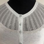 Light Buttoned Cardigan Sweater NWOT Blue Size L Photo 4