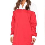 Puma  Red & White Quarter Zip Turtleneck Crew Dress Size Small Sporty Chic Casual Photo 2