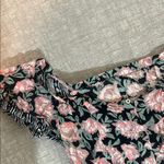 Square Neck Flutter Sleeve Pink and Orange Sundress Photo 5