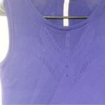 Athleta  Ujjayi Crop Tank Purple Seamless Stretchy Size Large/XL Photo 2