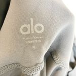 Alo Yoga Women's Sheila Sheer Mesh Panel High Waisted Leggings Pants Steel Blue Photo 2