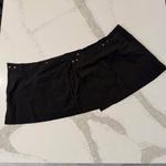Urban Outfitters  Micro Utility Wrap Cargo Mini Skirt Womens 8 Black Snap Closure Photo 2