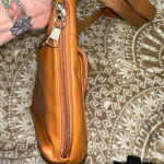 Roma  Leathers R or L Lock, 4 Keys Concealed Carry Crossbody - Tan Photo 4