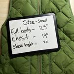 J. Crew Women's Quilted Puffer Vest Green Olive Sleeveless Full Zip Small S Photo 8