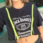 LF Furst Of A Kind Zip Jack Daniels Crop Top Photo 0