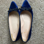 Kate Spade  Blue Velvet  Emma Pointed Toe Ballet Flats  size 6 M Photo 3
