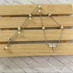 Sterling Silver Dragonfly CZ Pearl Necklace Silver Photo 0