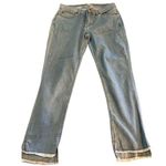 Eileen Fisher  Denim Cropped Pants Organic Cotton Blend Size 8 EUC #1456 Photo 0